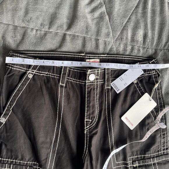 True Religion x Urban Outfitters Exclusive Black Cargo Jeans Size 29 NEW w tags - Picture 8 of 8